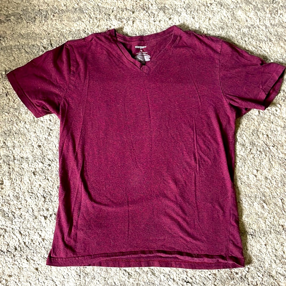 Express Men Red Tshirt